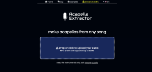 Fifth Best Place to Download Free Acapellas: Acapella Extractor